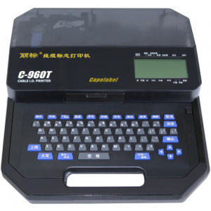 丽标线号打印机C-960T原210T升级款25平方大管超高速打印线号管（单机操作/USB连PC打印双